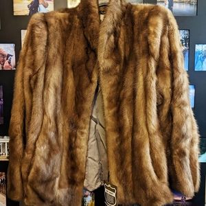 New Avanti Mink Fur Coat with Tag & Bag